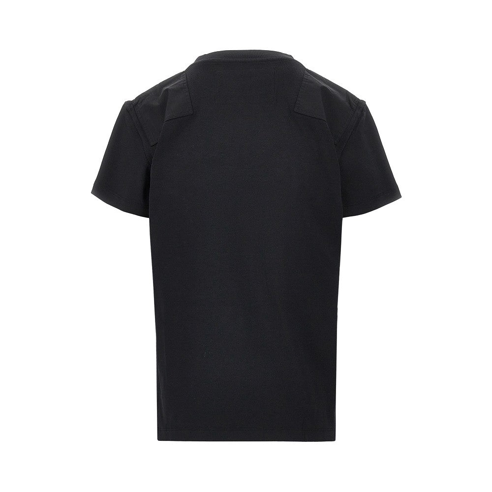 T-shirt in lyocell e cotone con patch