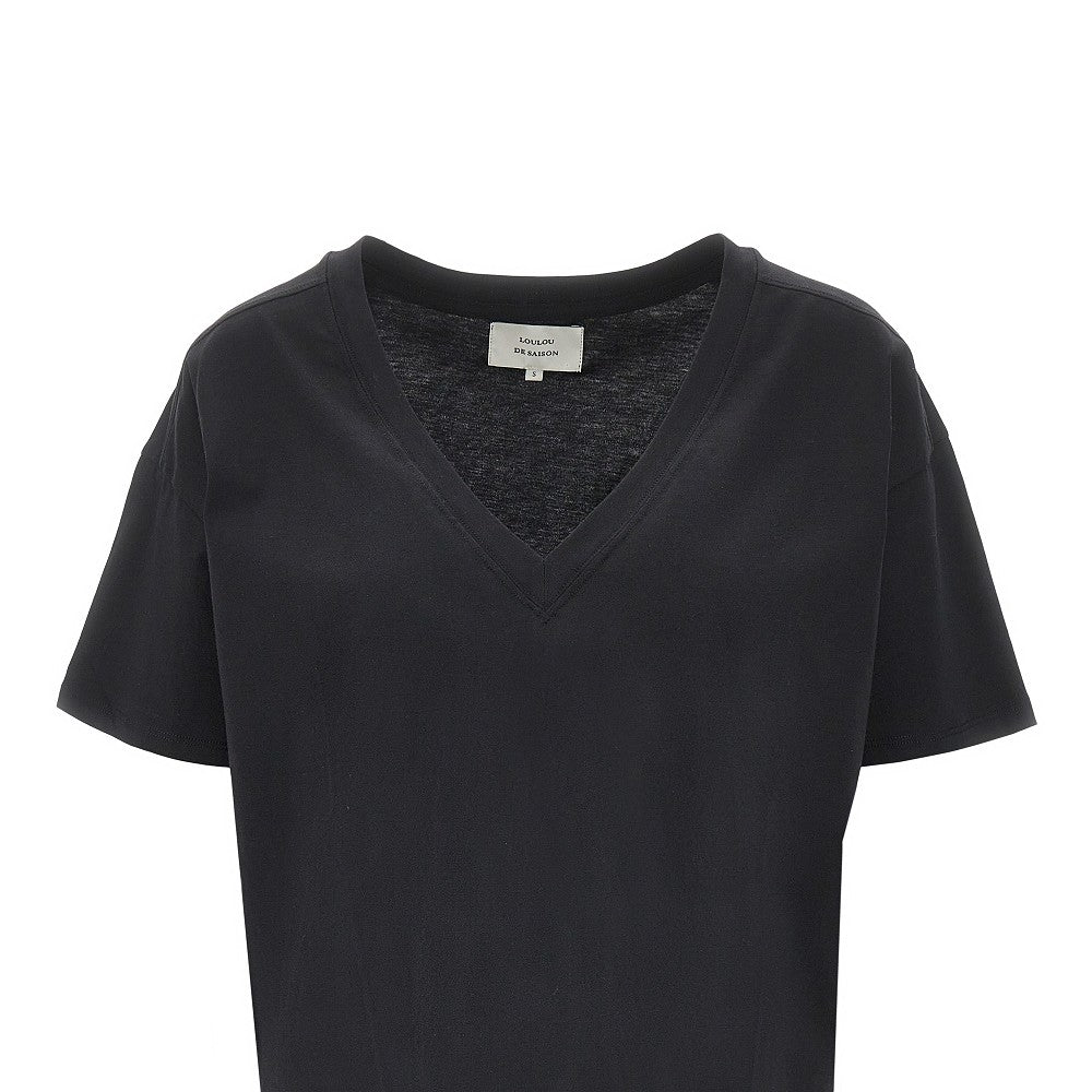 T-shirt con scollo a V 'FAAA LDS'