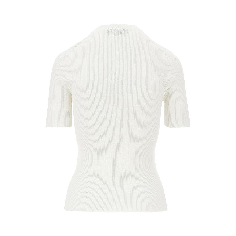 'Fendi Stamp 1925' ribbed cotton T-shirt