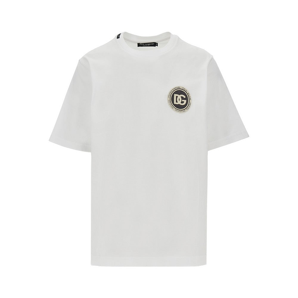 T-shirt con patch logo
