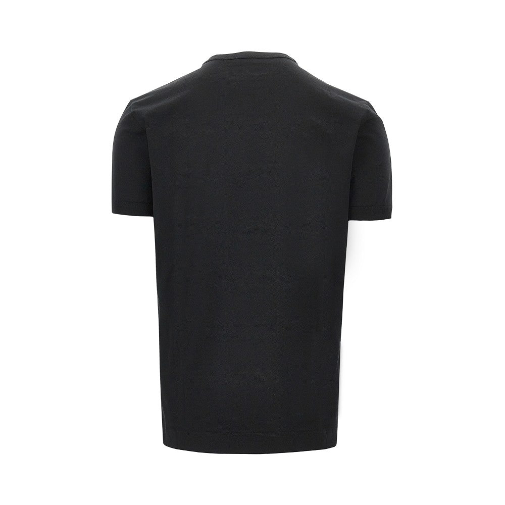 T-shirt con ricamo ape e corona