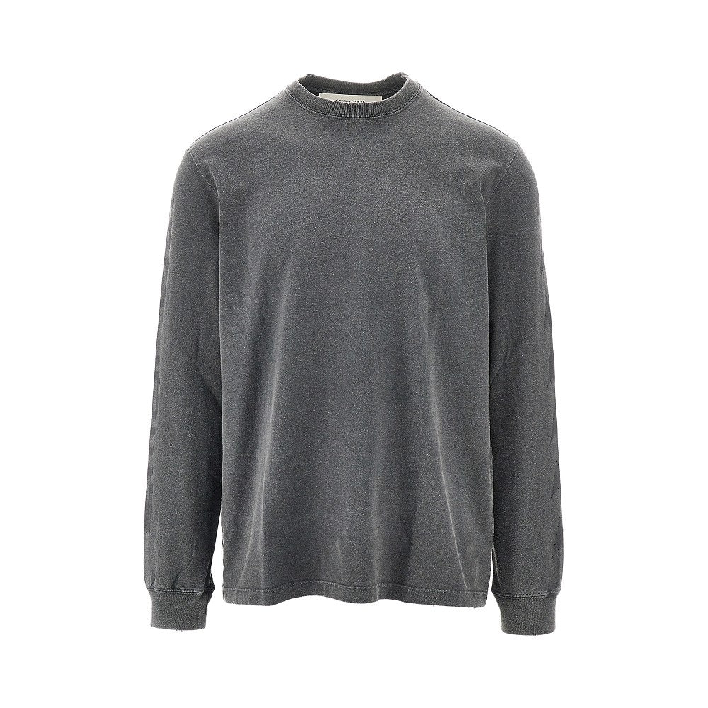 Used-effect cotton T-shirt