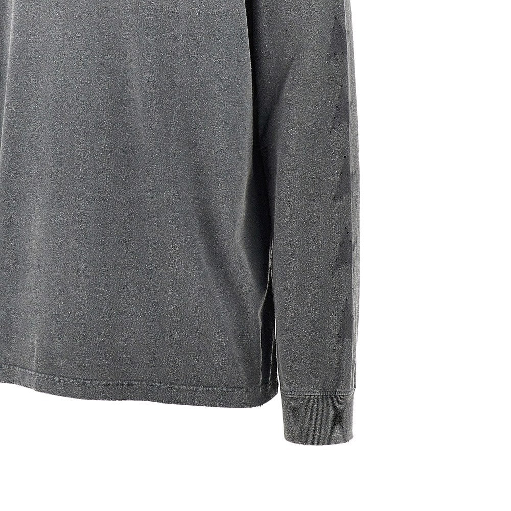 Used-effect cotton T-shirt