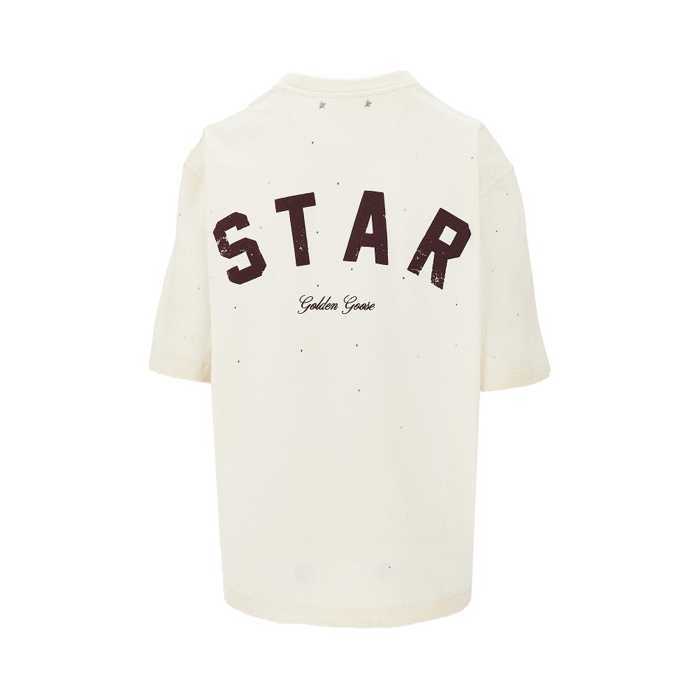 T-shirt in cotone con strass