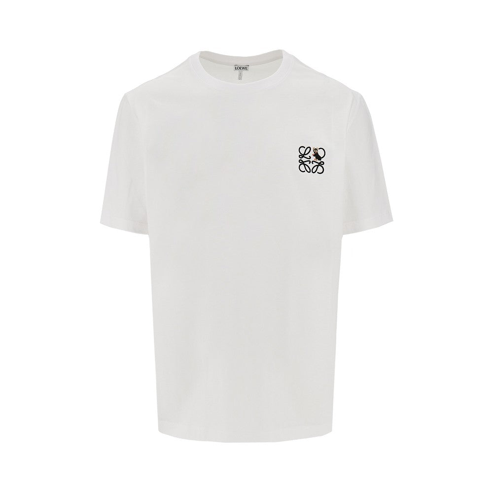 T-shirt in jersey con ricamo Anagram