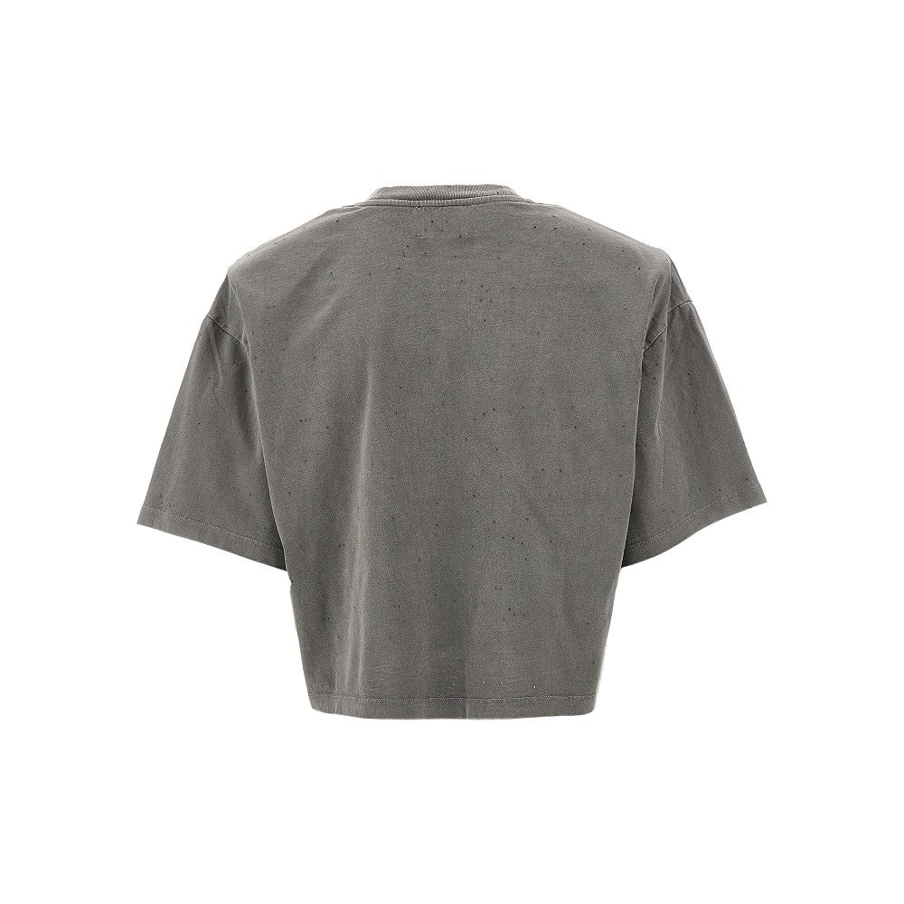T-shirt with shoulder pads
