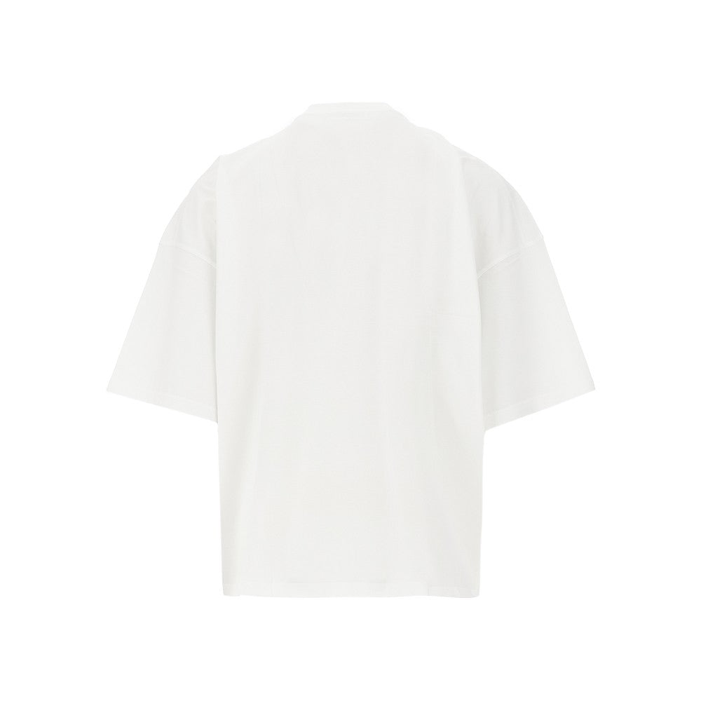 T-shirt oversize con collo a lupetto