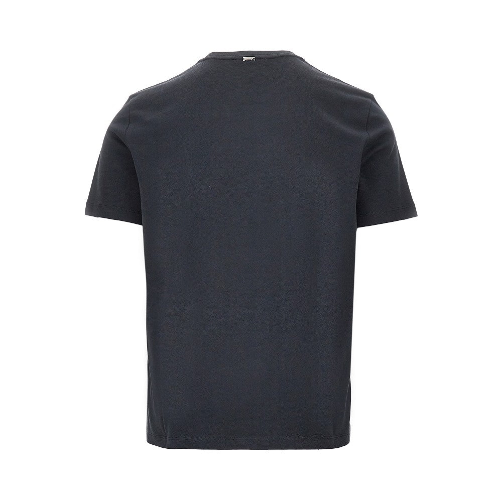 T-shirt in Compact Jersey con logo ricamato