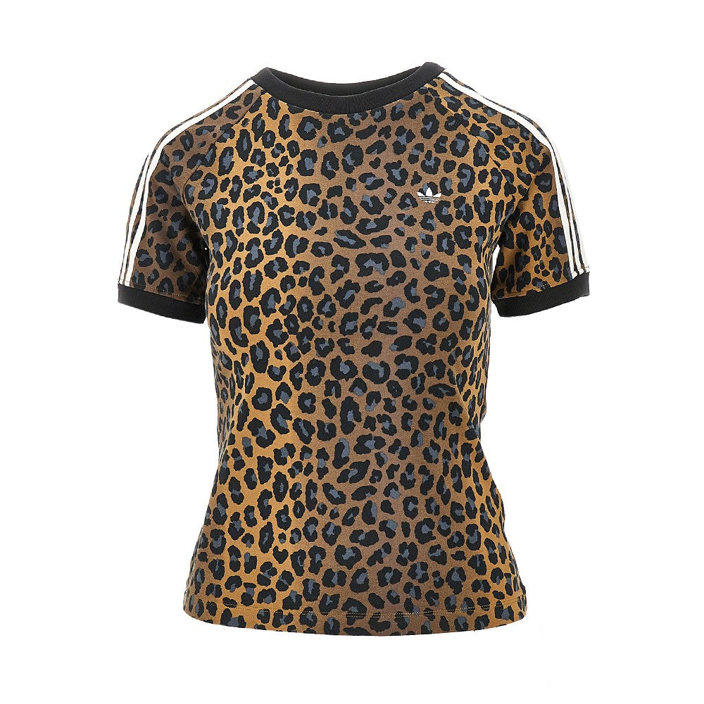 T-shirt in jersey leopardato