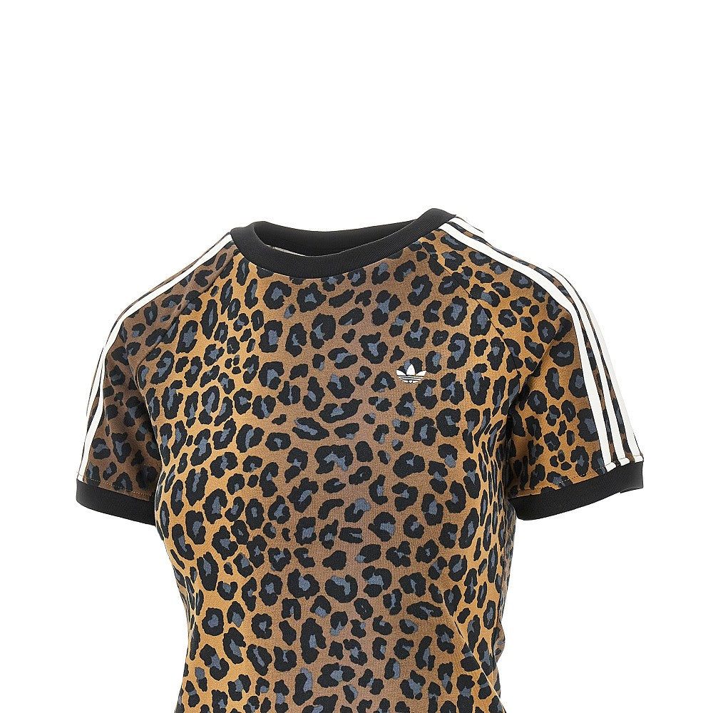 T-shirt in jersey leopardato