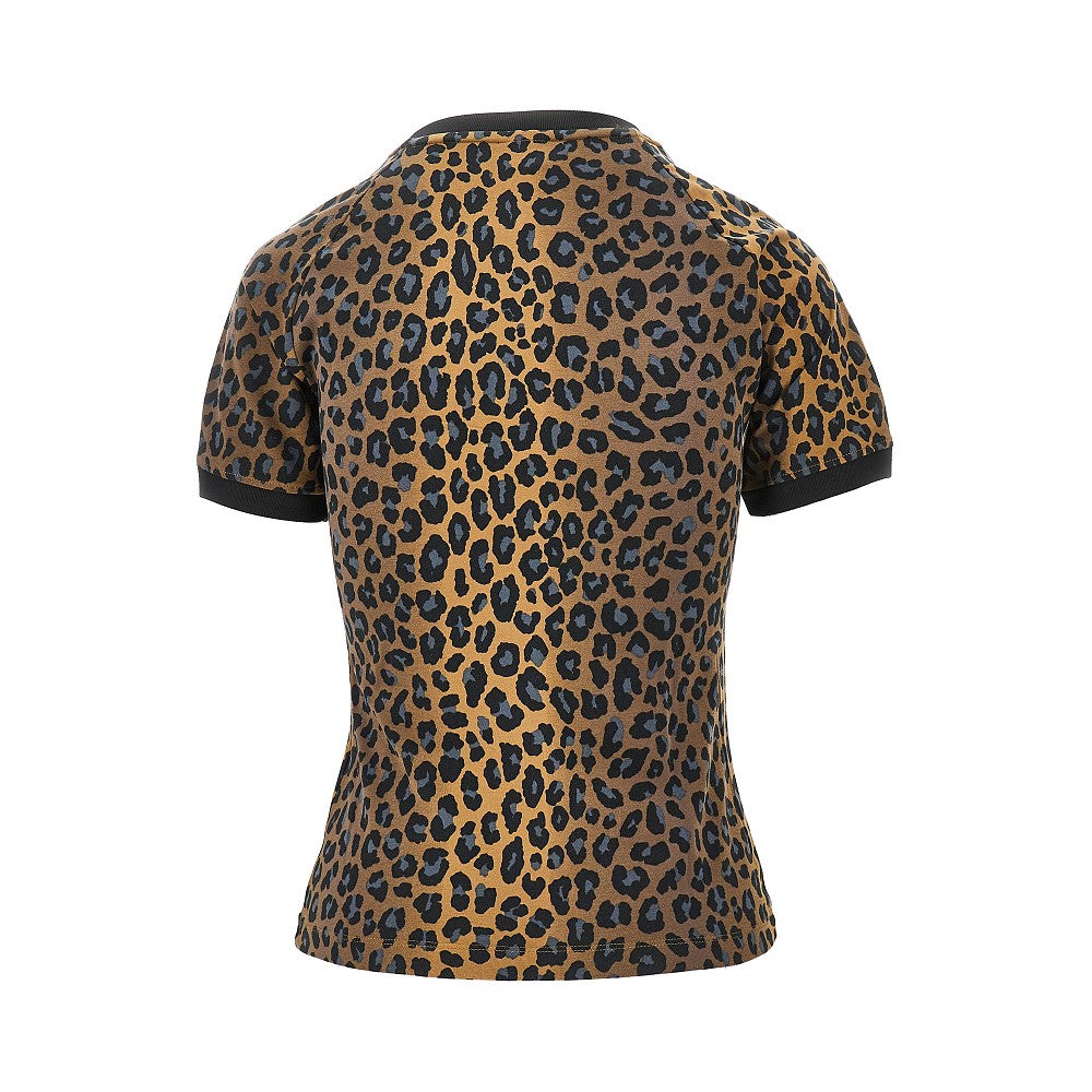 T-shirt in jersey leopardato