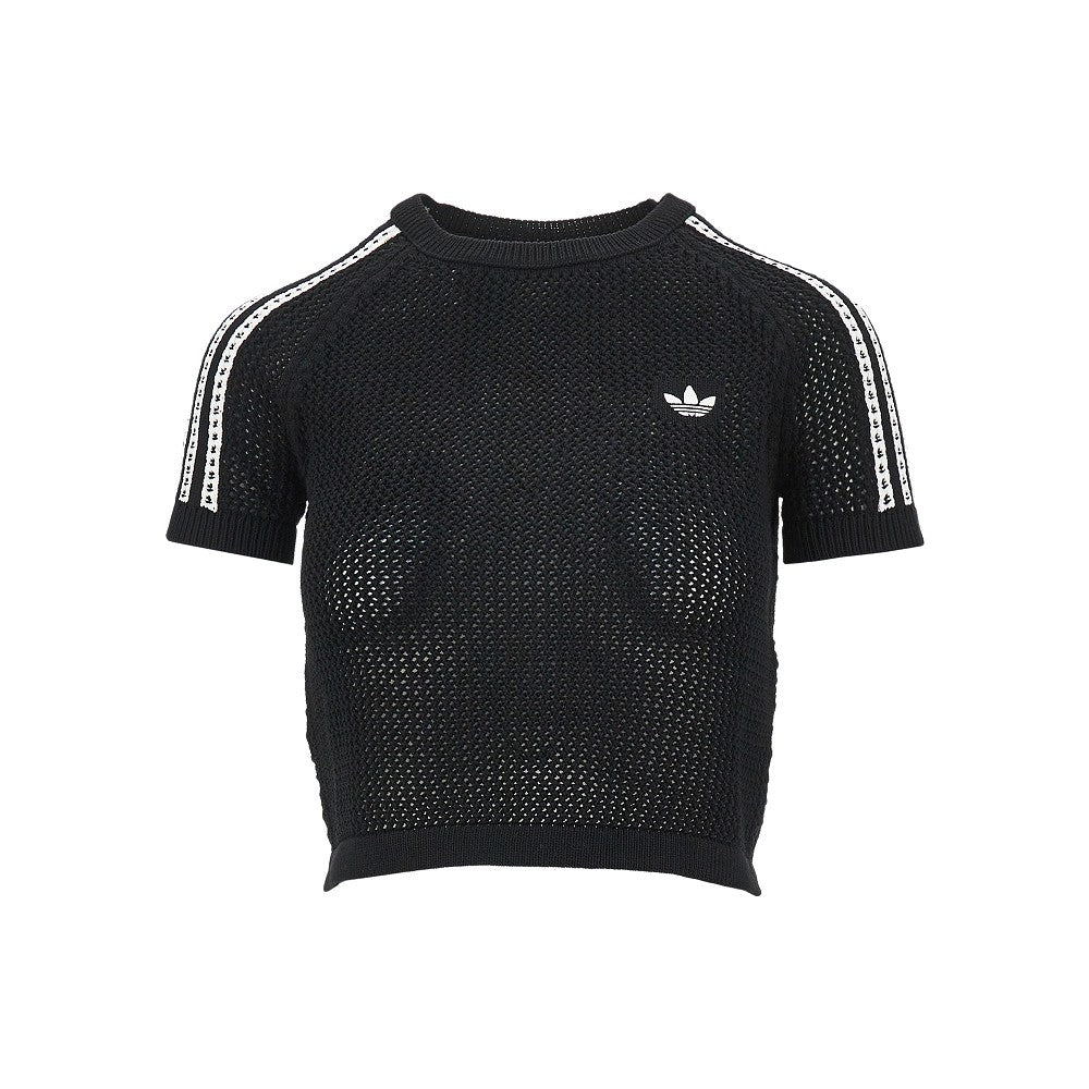 Top in maglia crochet