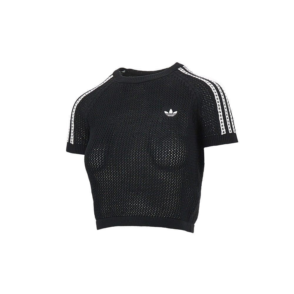 Top in maglia crochet