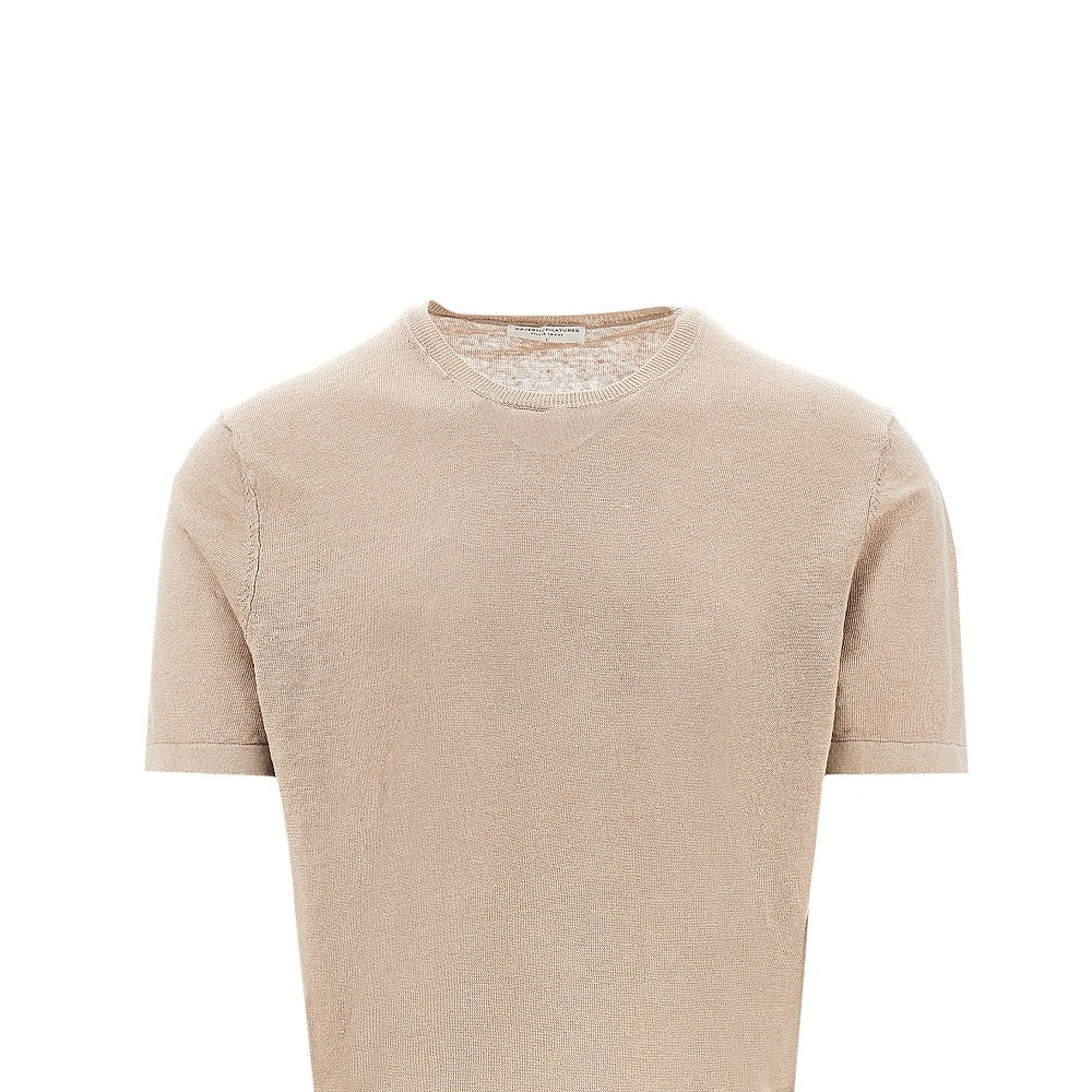 T-shirt in maglia di lino