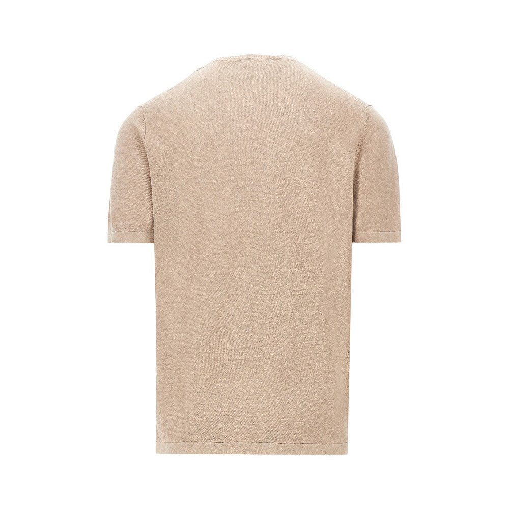 T-shirt in maglia di lino