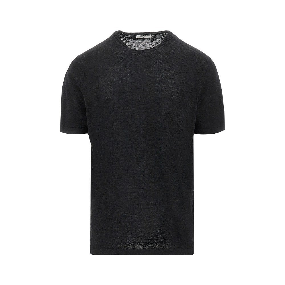T-shirt in maglia di lino