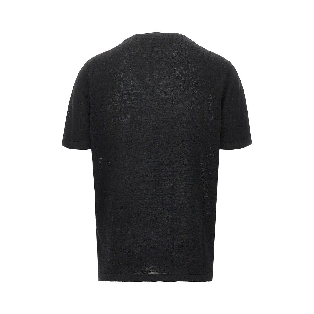 T-shirt in maglia di lino
