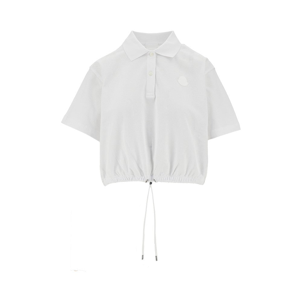 Polo cropped in piquet