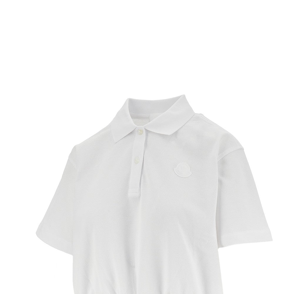 Polo cropped in piquet