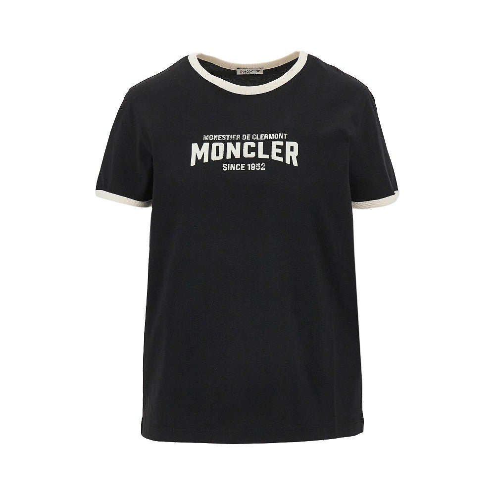 T-shirt con logo floccato