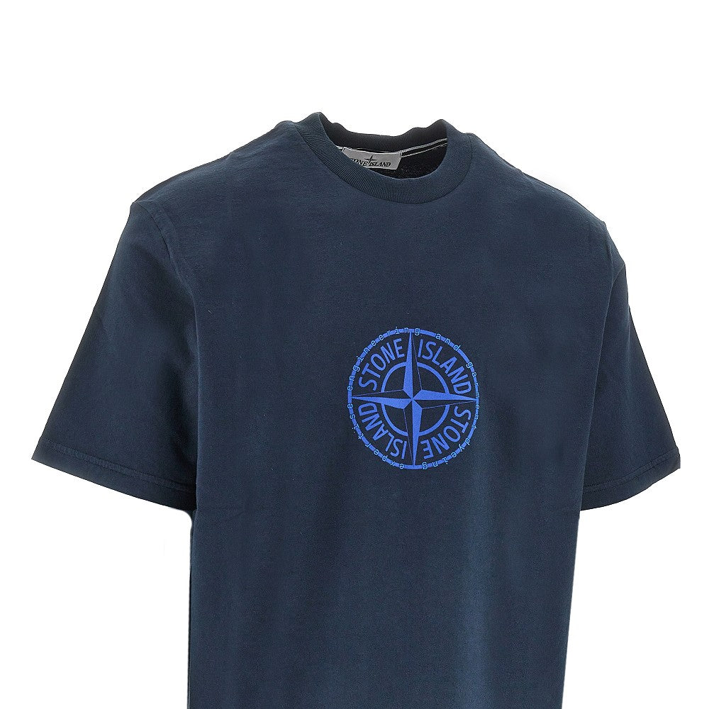 T-shirt in cotone biologico con stampa logo
