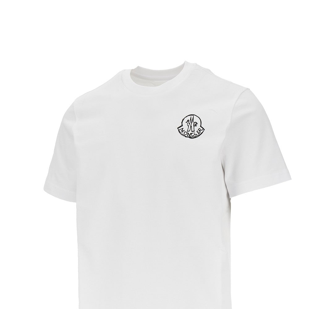 T-shirt con stampa logo sul petto