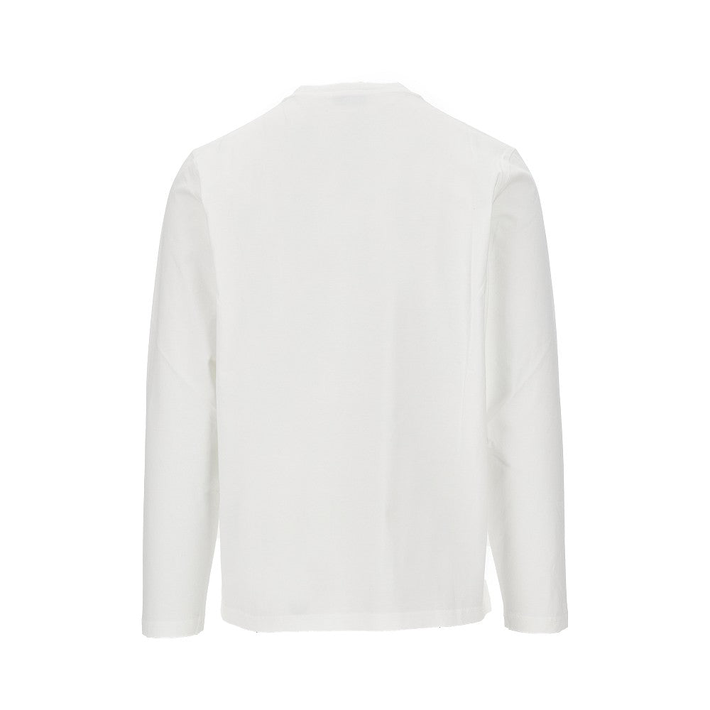 T-shirt con logo ricamato