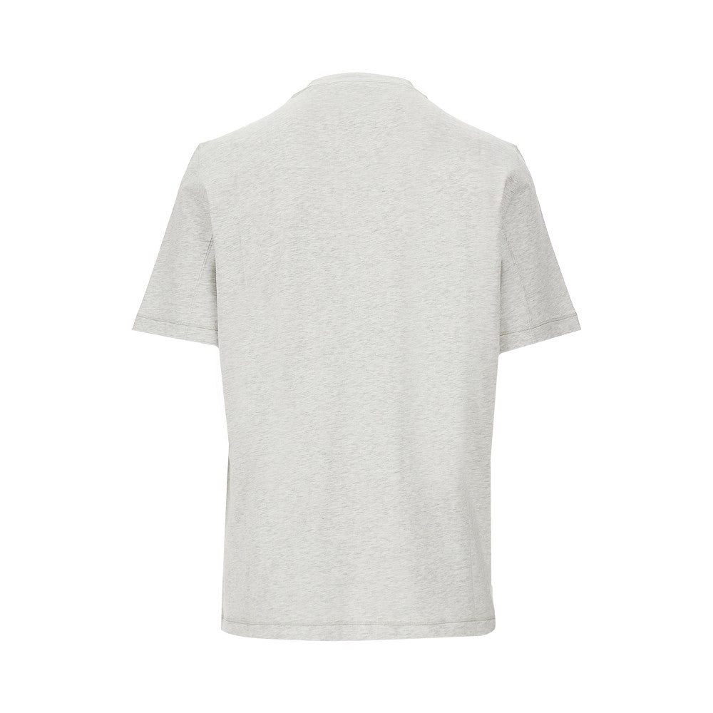 T-shirt con logo ricamato