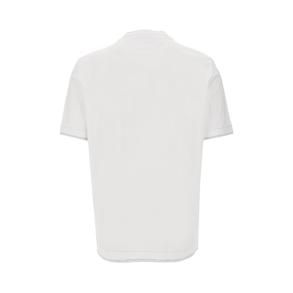 Faux layering T-shirt