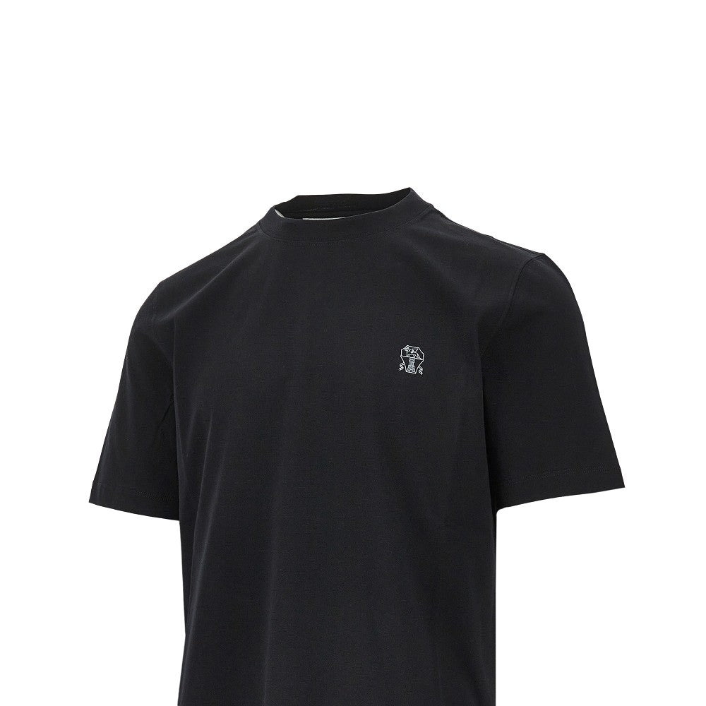 T-shirt in jersey con logo