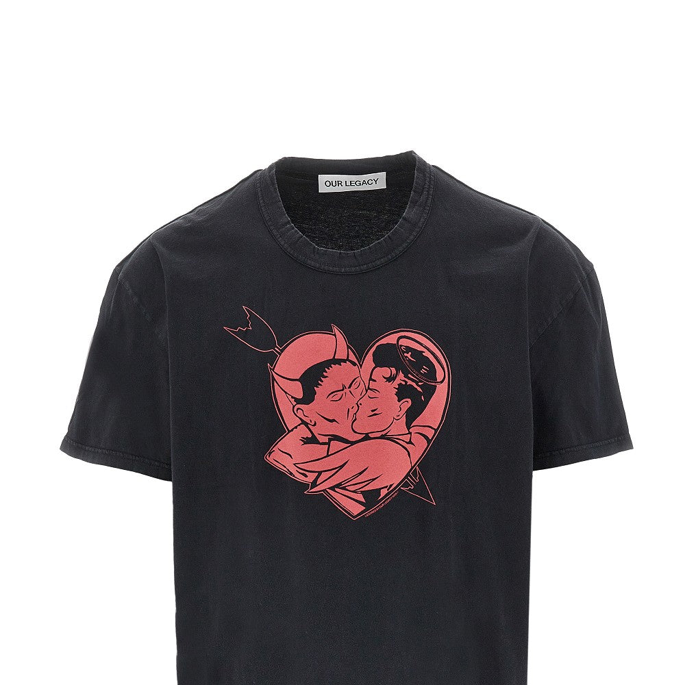 T-shirt con stampa Love Story