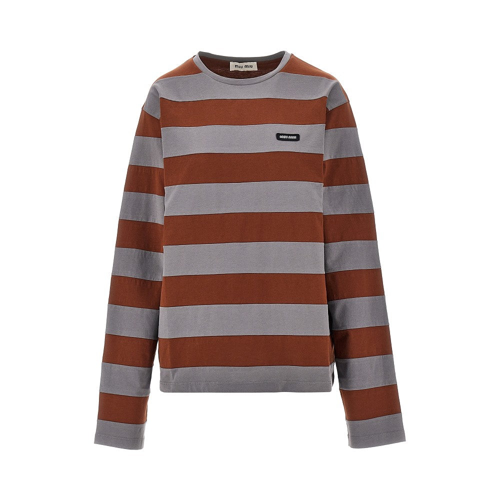 Striped jersey T-shirt