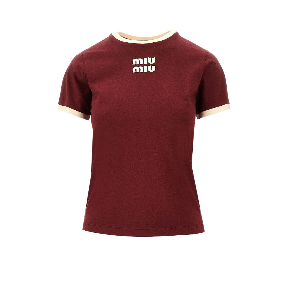 T-shirt con patch logo