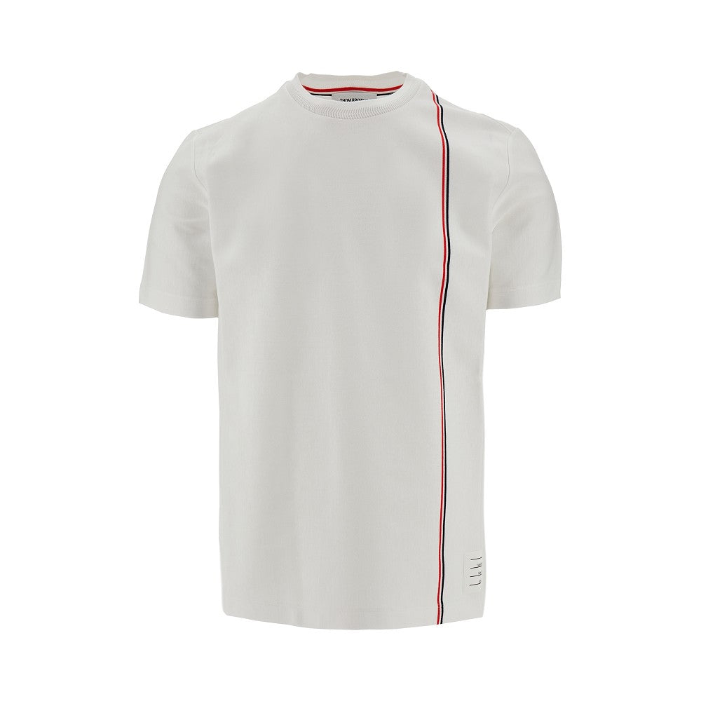 Jersey T-shirt with tricolour detail