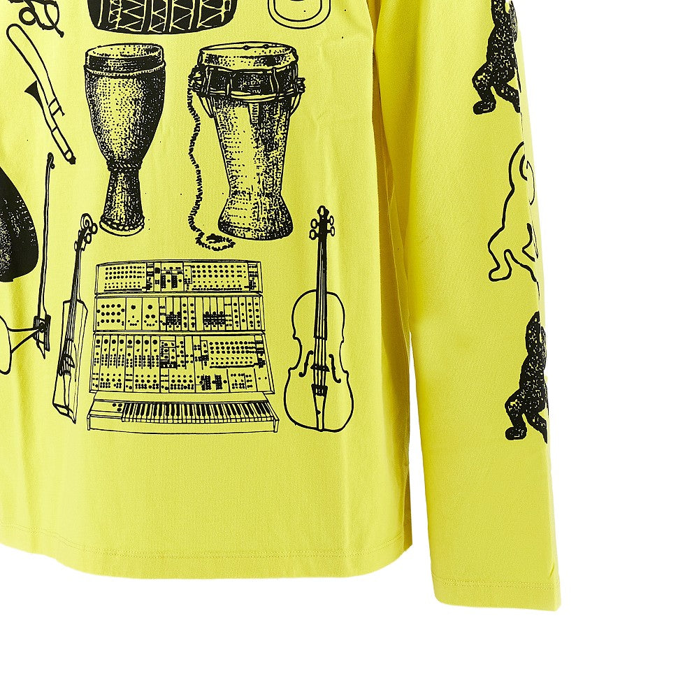 T-shirt 'Musik Instrument' in cotone