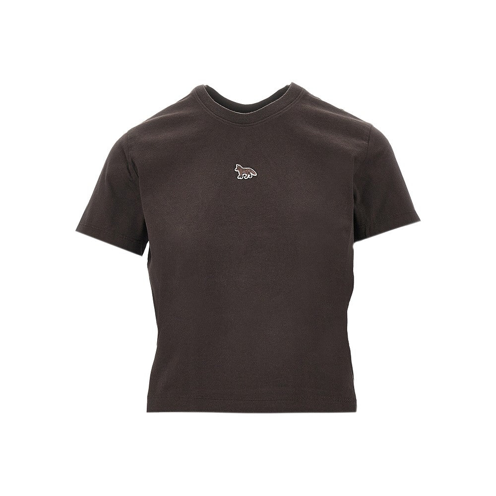 Baby Fox patch cropped T-shirt