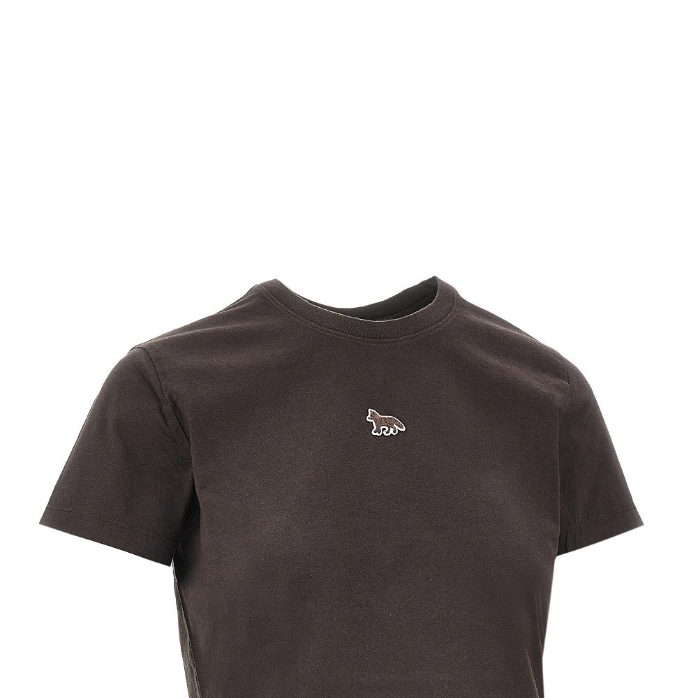 Baby Fox patch cropped T-shirt