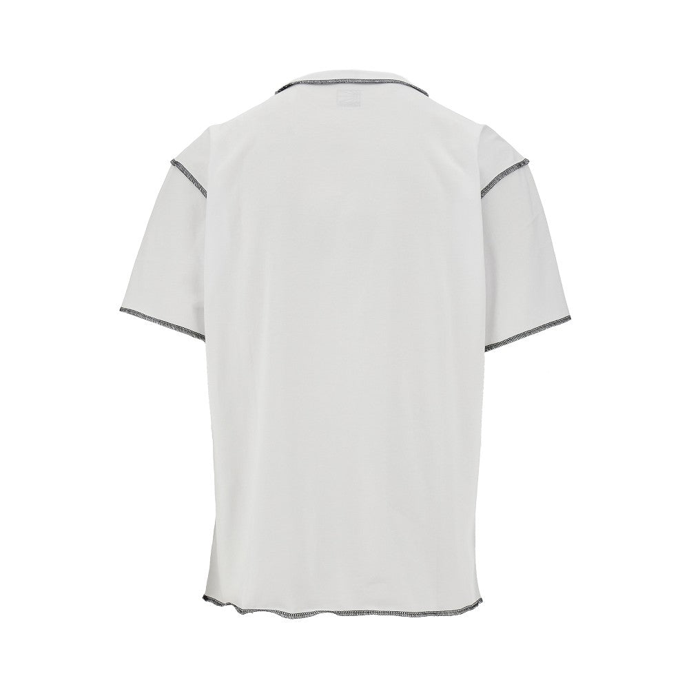 T-shirt con stampa logo braccialetto