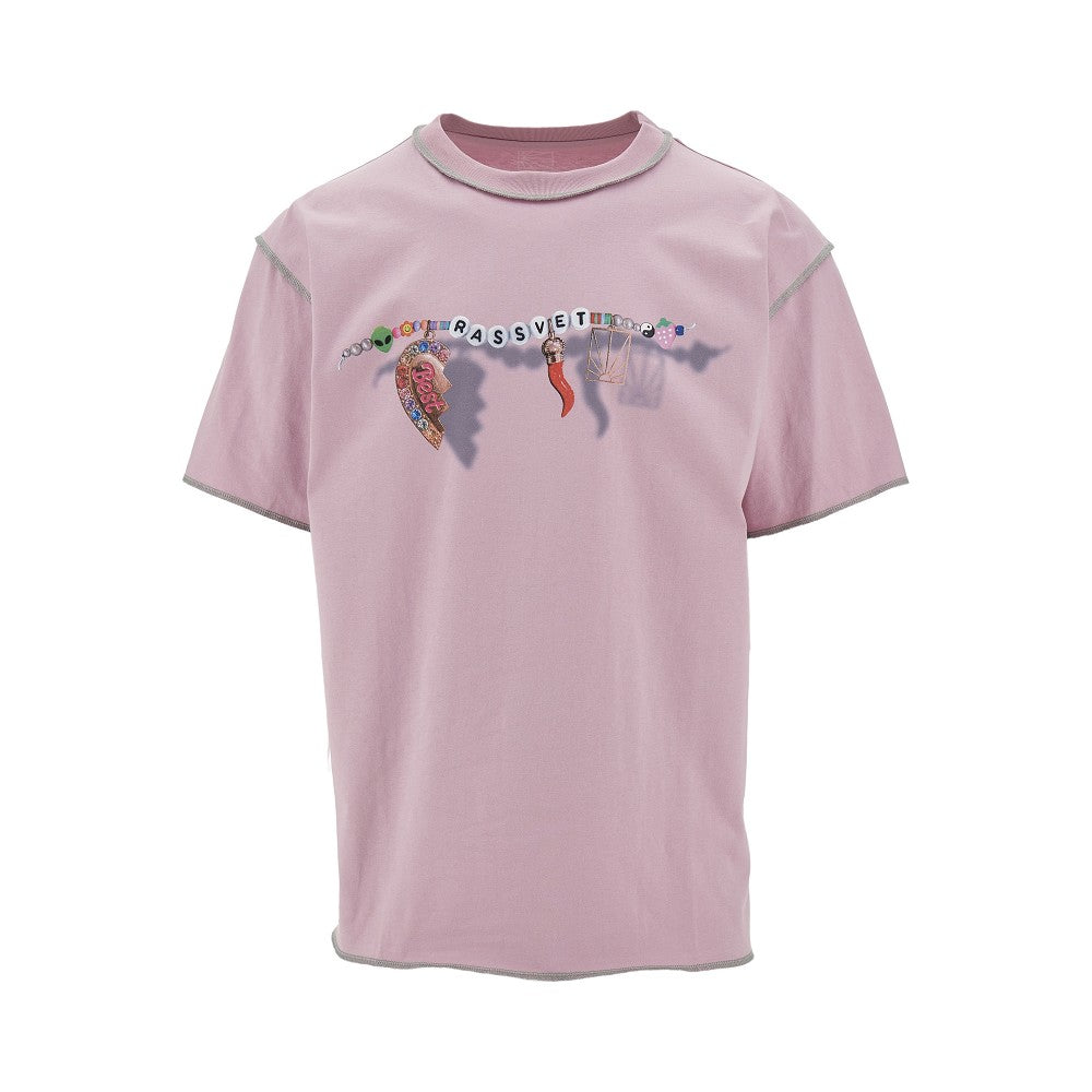 T-shirt con stampa logo braccialetto