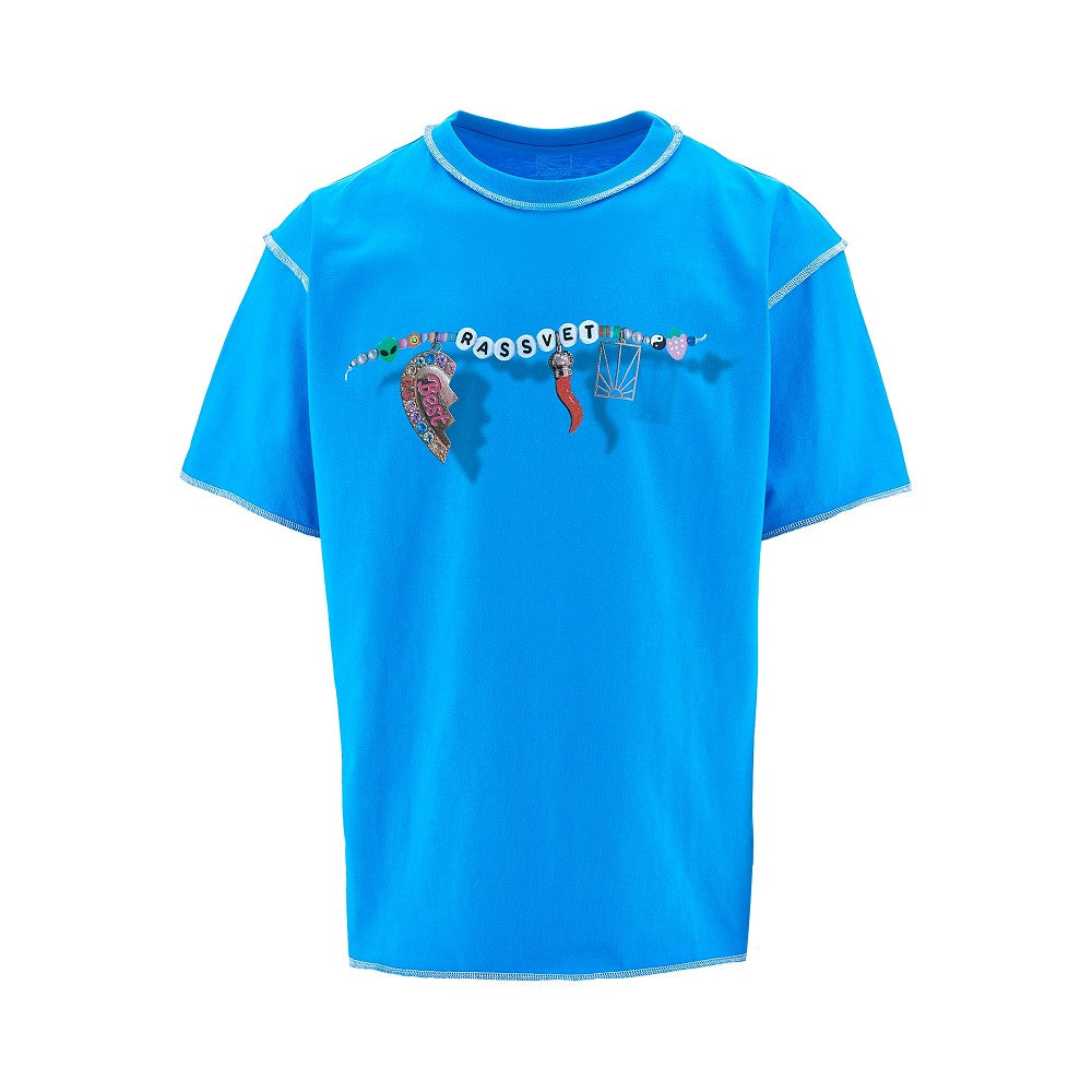T-shirt con stampa logo braccialetto