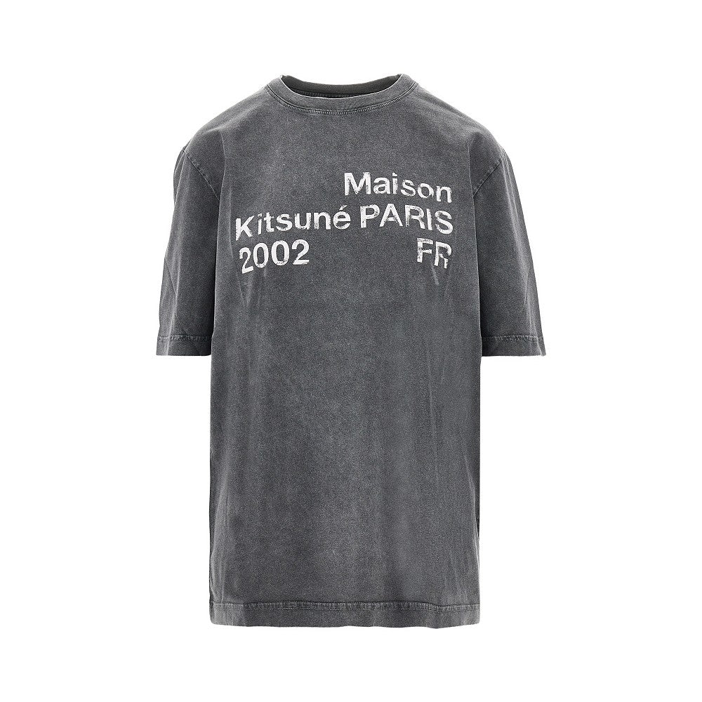 T-shirt con stampa Maison Kitsuné Paris 2002