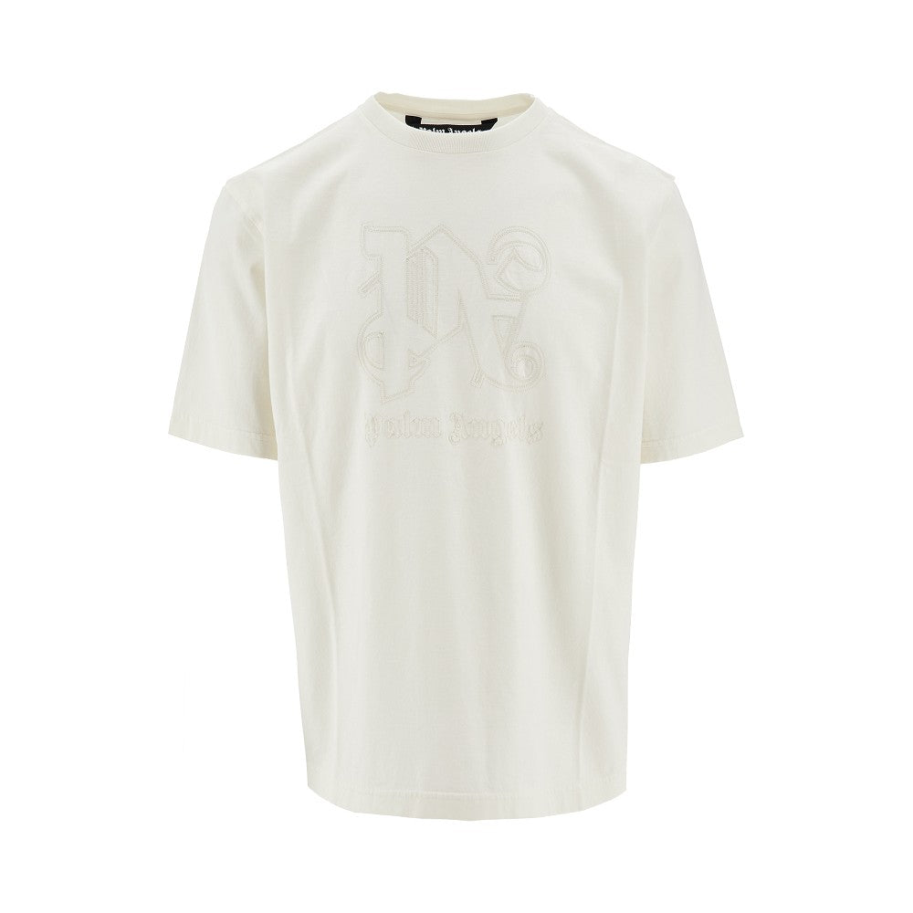 T-shirt con ricamo Monogram Statement