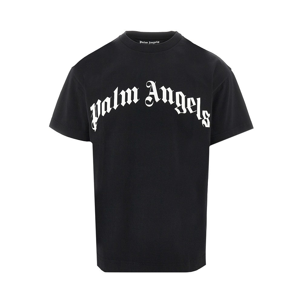 T-shirt con stampa Curved Logo