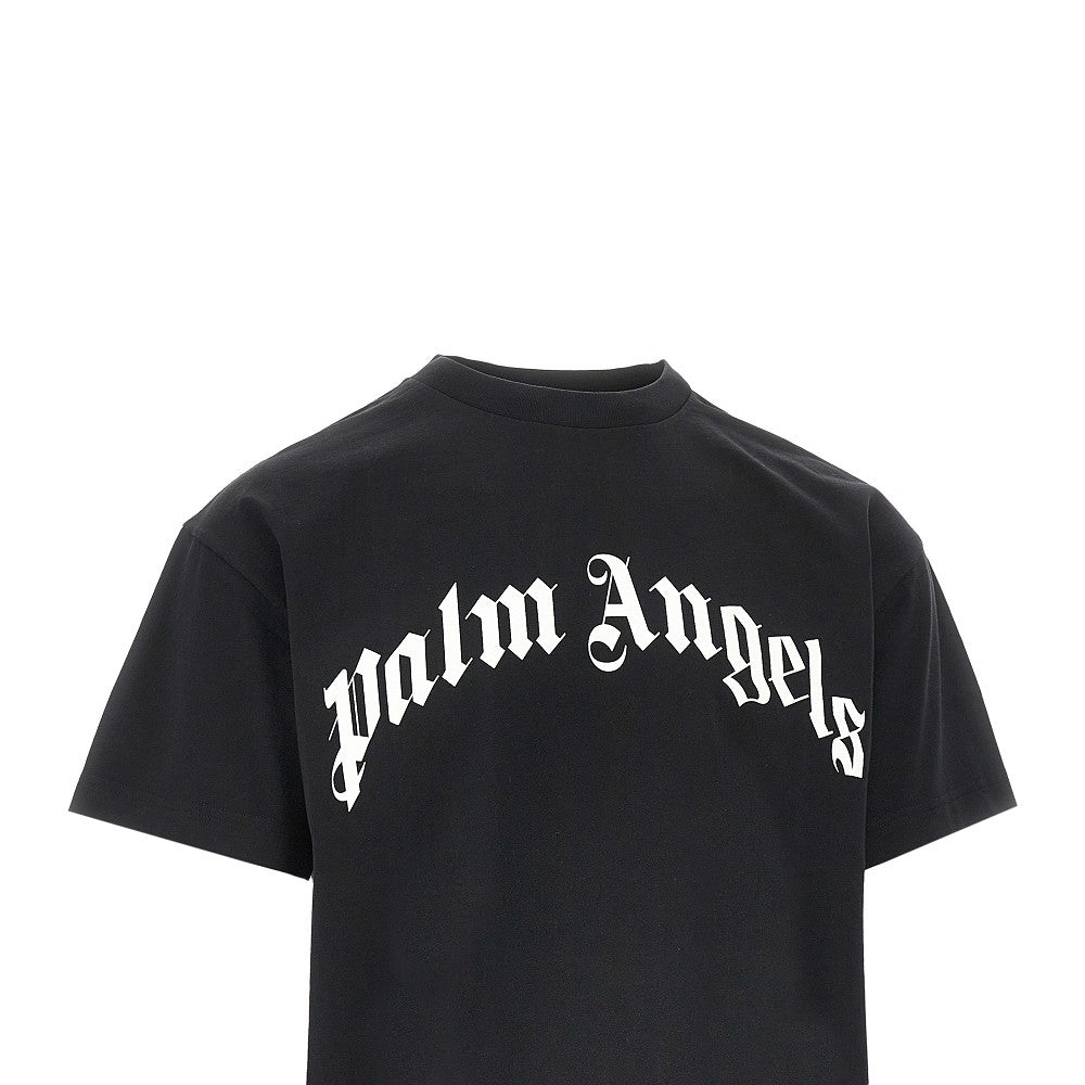 T-shirt con stampa Curved Logo