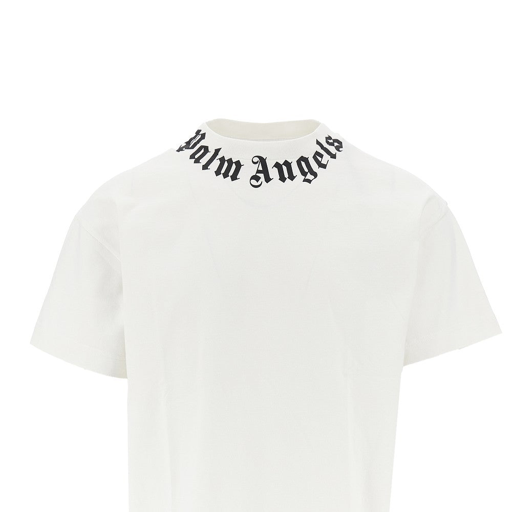 Neck logo print T-shirt