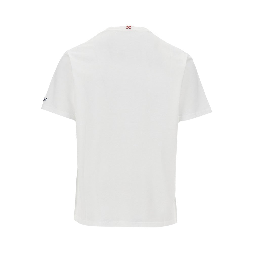 T-shirt con ricamo 'Seguo solo l'alcoritmo'