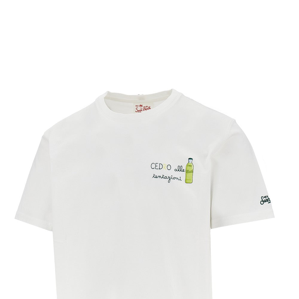 'Portofino' T-shirt with Tassoni embroidery