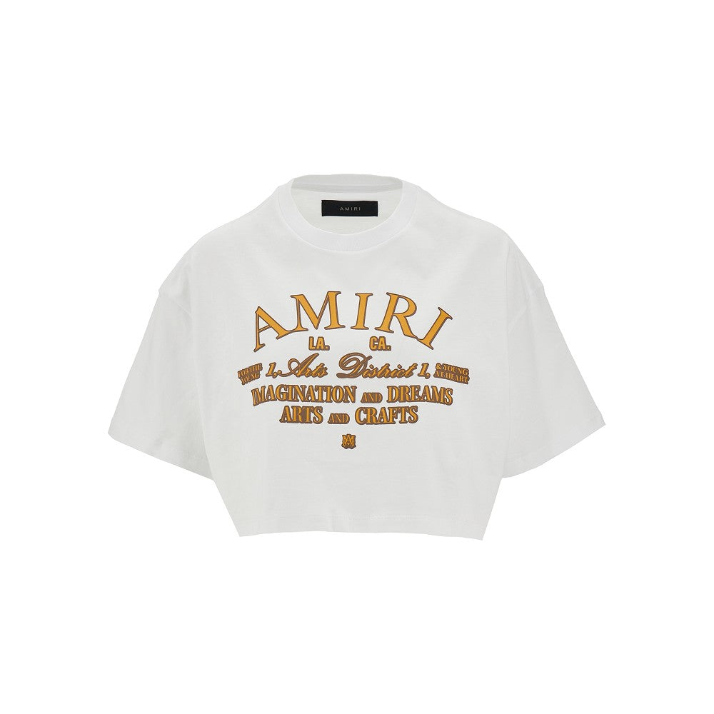 T-shirt cropped con stampa &#39;Arts District&#39;