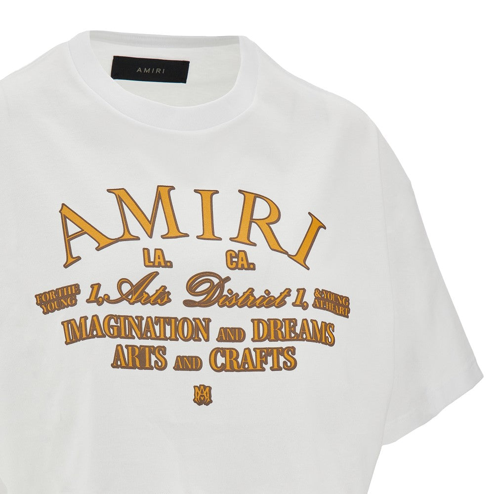 T-shirt cropped con stampa &#39;Arts District&#39;