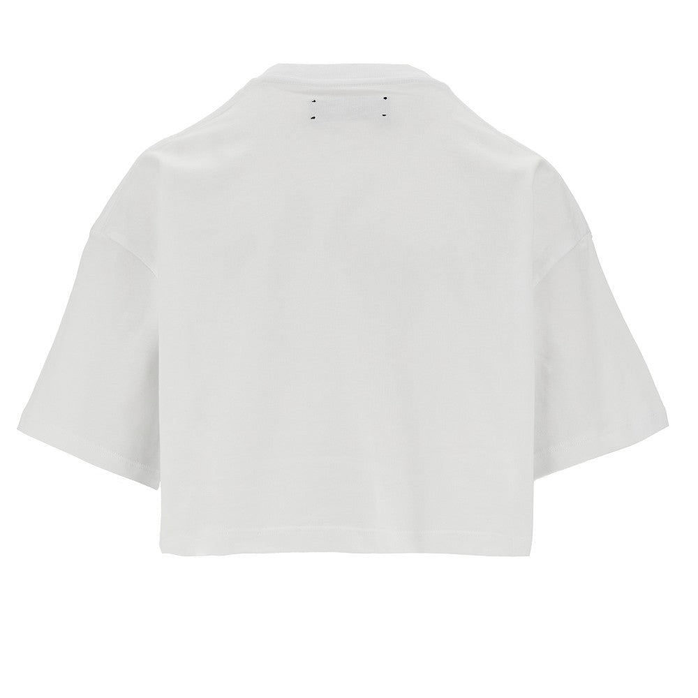 T-shirt cropped con stampa &#39;Arts District&#39;